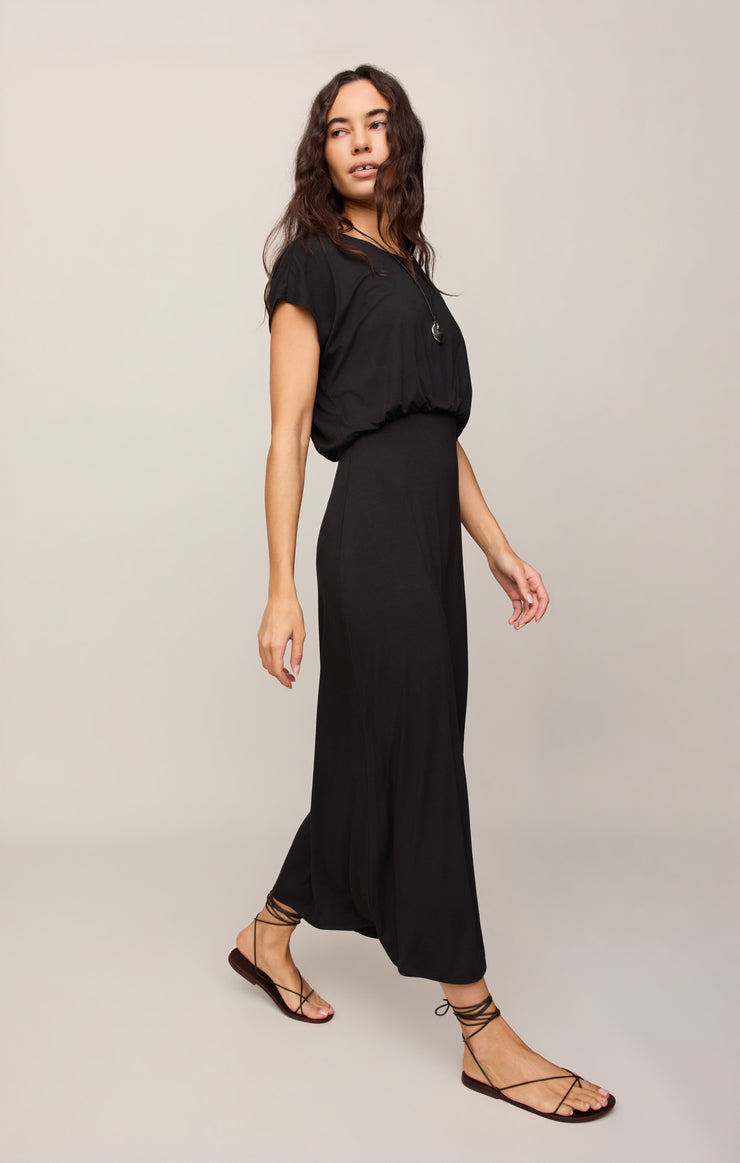 Z Supply Anika Jersey Midi Dress Black / XS