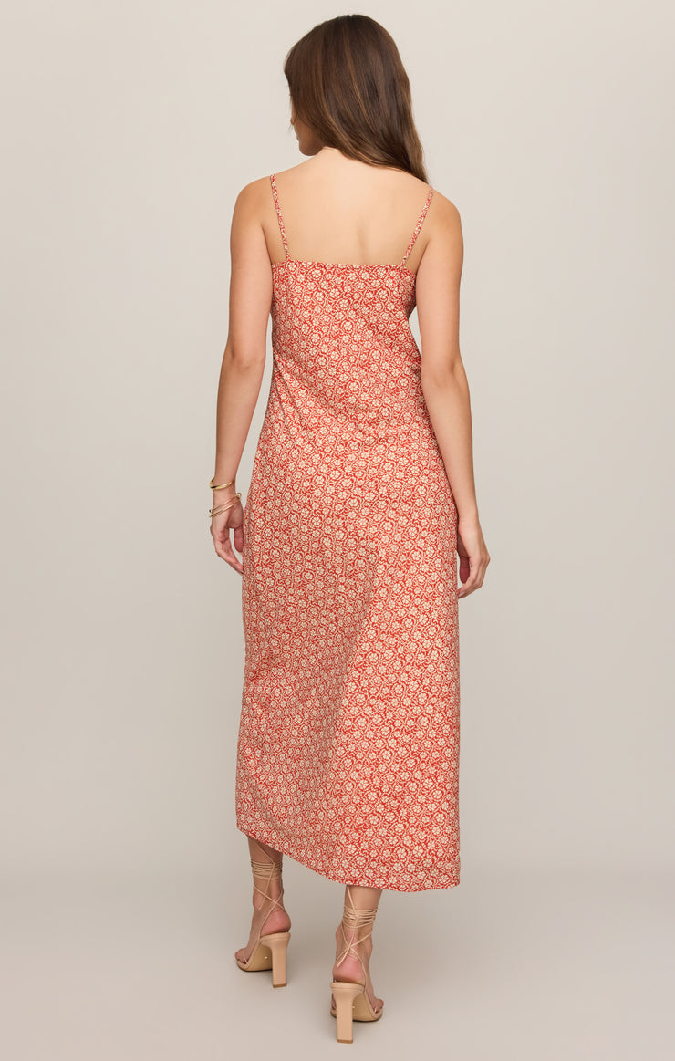 Dresses Emela Iris Floral Midi Dress Chili Pepper