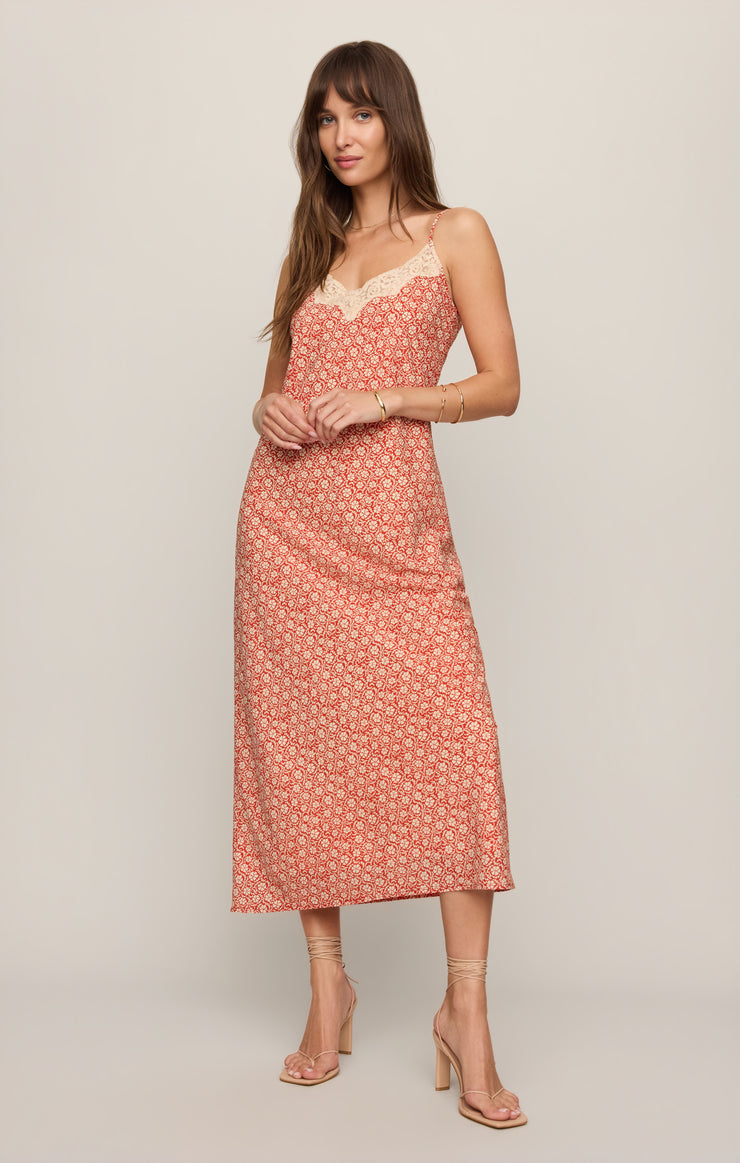 Emela Iris Floral Midi Dress