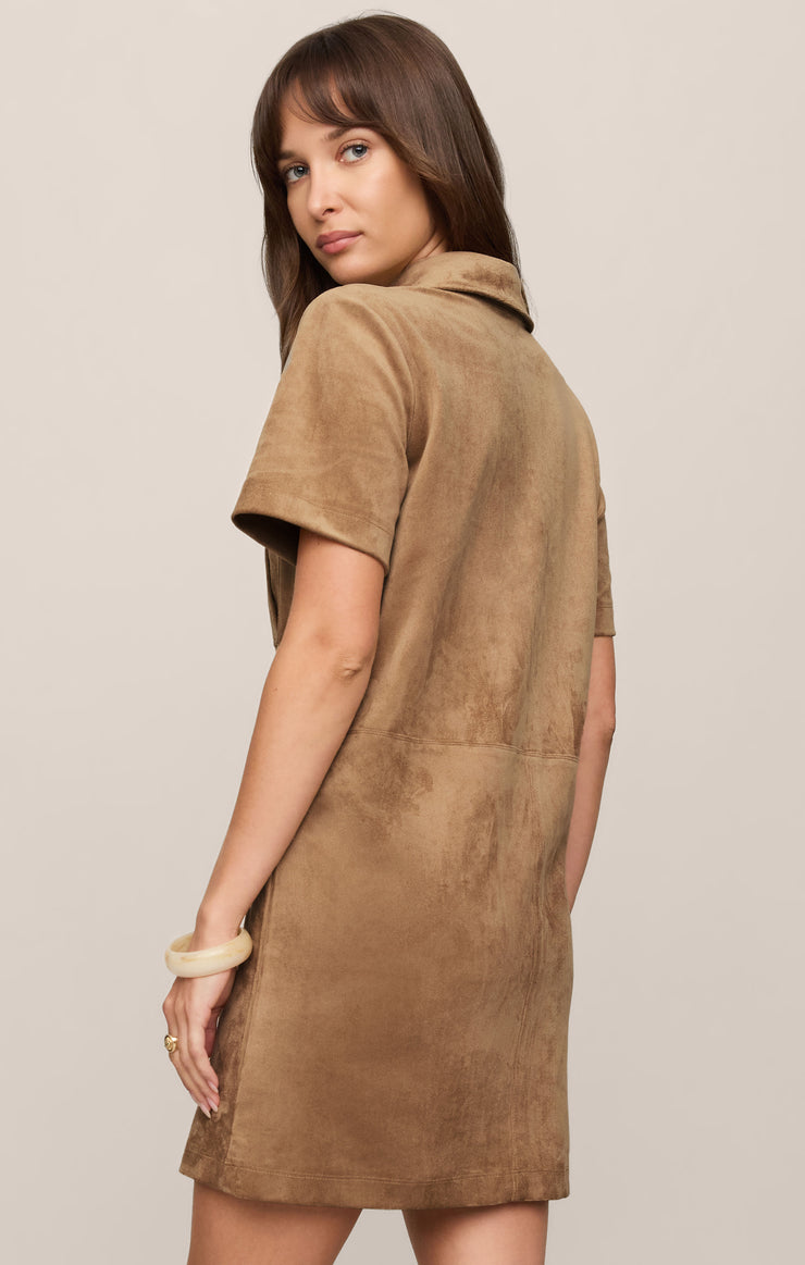 Dresses Leone Suede Mini Dress Light Sand