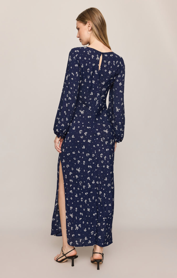 Dresses Midnight Tansy Floral Midi Dress Oxford Blue