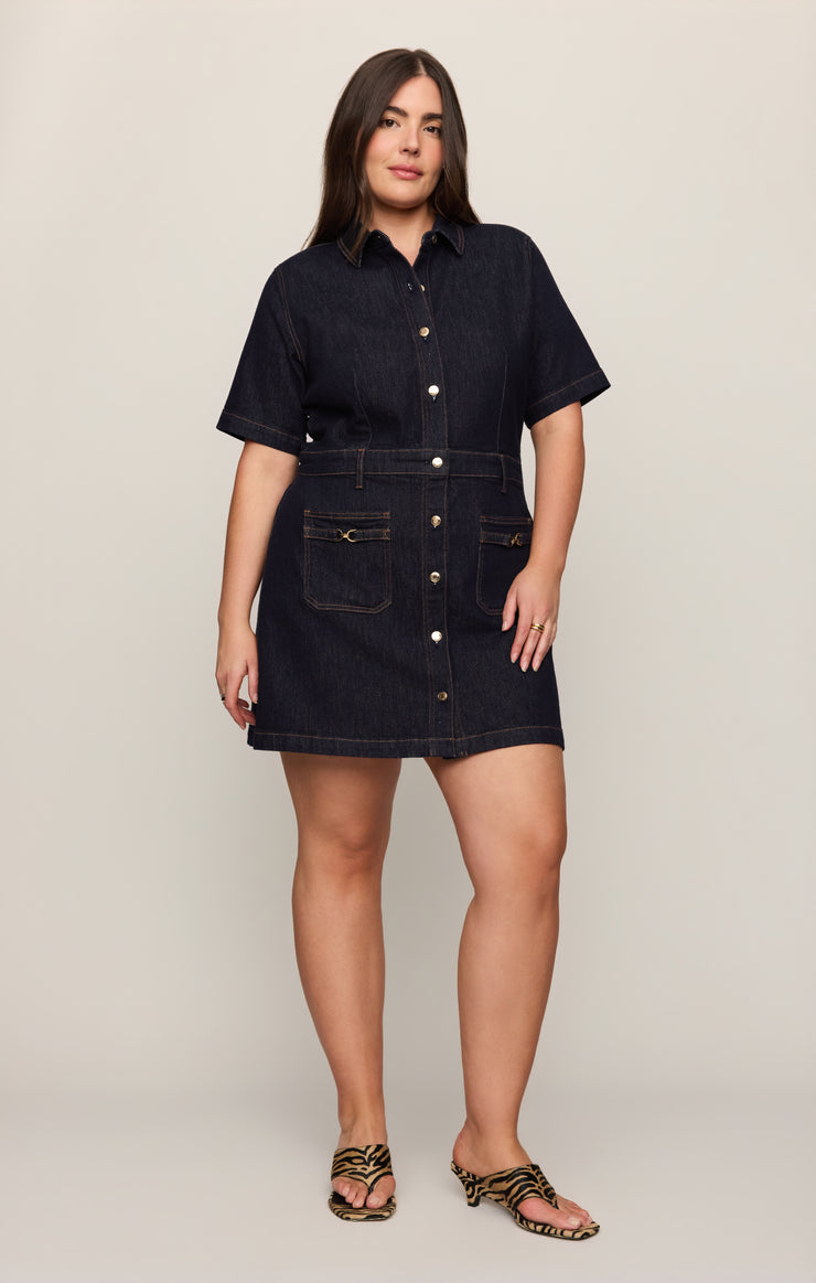 Dresses Crush Denim Mini Dress Midnight Air
