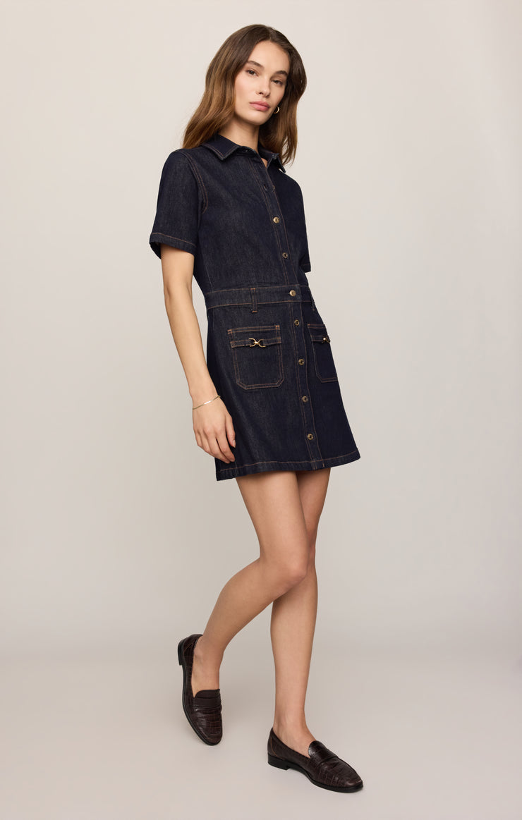 Dresses Crush Denim Mini Dress Midnight Air
