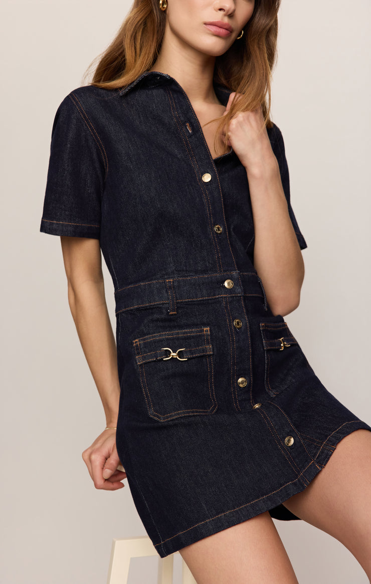Dresses Crush Denim Mini Dress Midnight Air