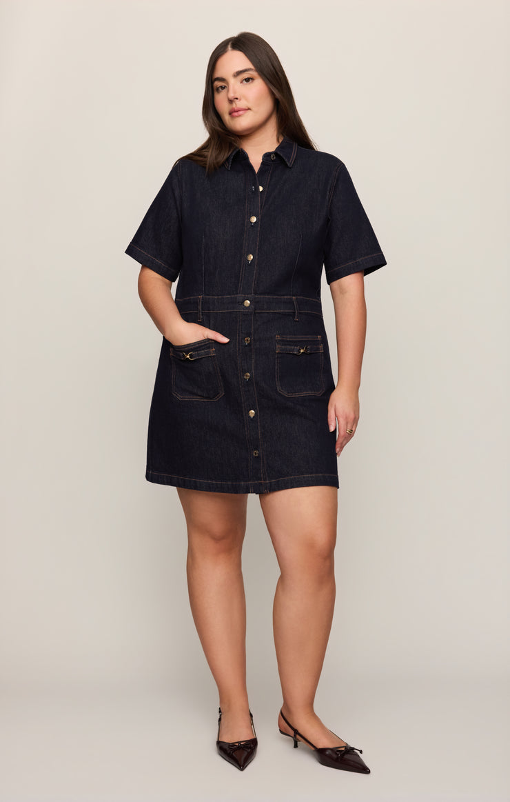 Dresses Crush Denim Mini Dress Midnight Air