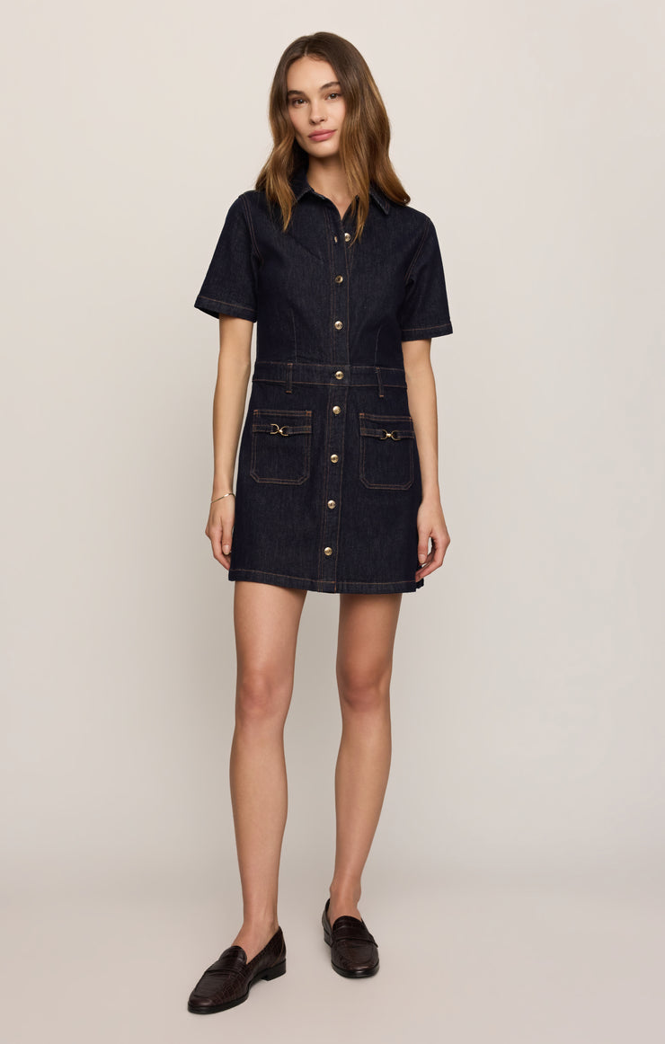 Dresses Crush Denim Mini Dress Midnight Air