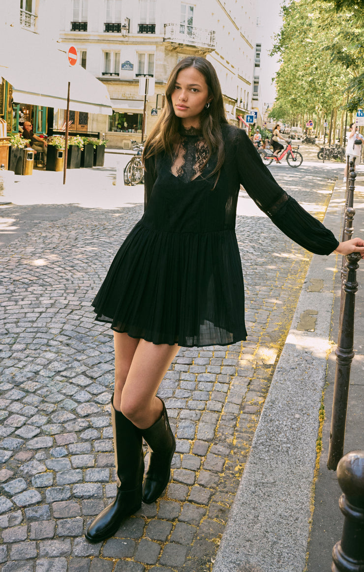 Dresses After Party Lace Mini Dress Black