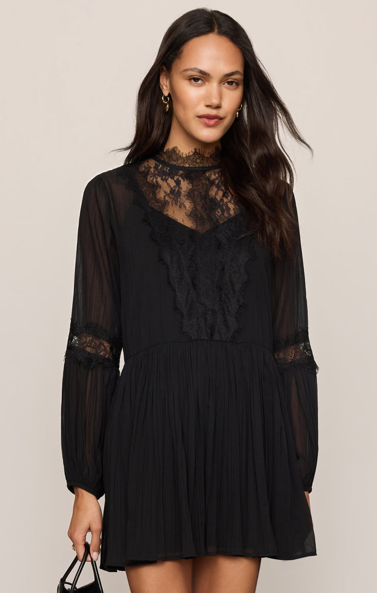 Dresses After Party Lace Mini Dress Black