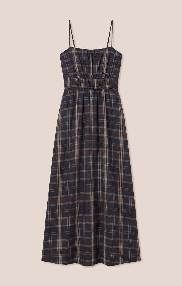 Evermore Plaid Flannel Midi Dress