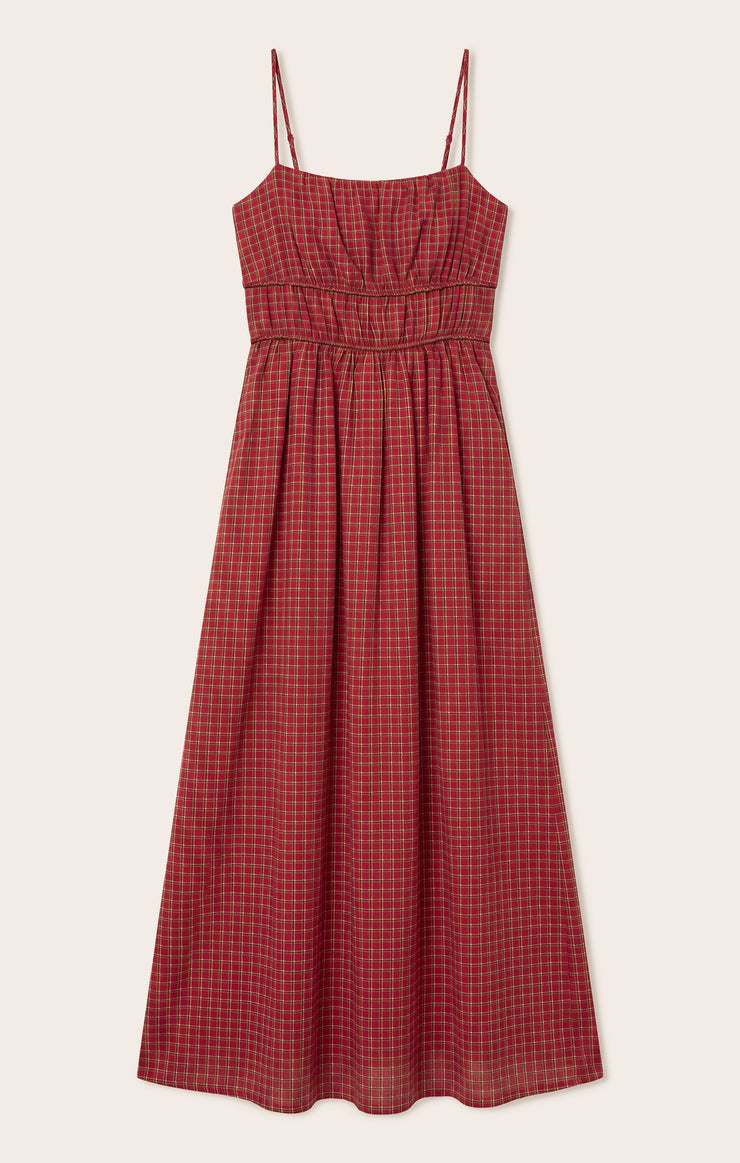 Evermore Plaid Flannel Midi Dress