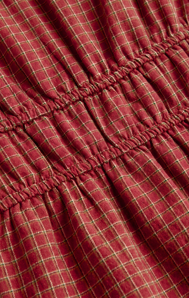 Evermore Plaid Flannel Midi Dress