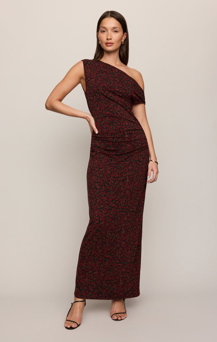 Dresses Fremont Dani Floral Maxi Dress Red Dahlia