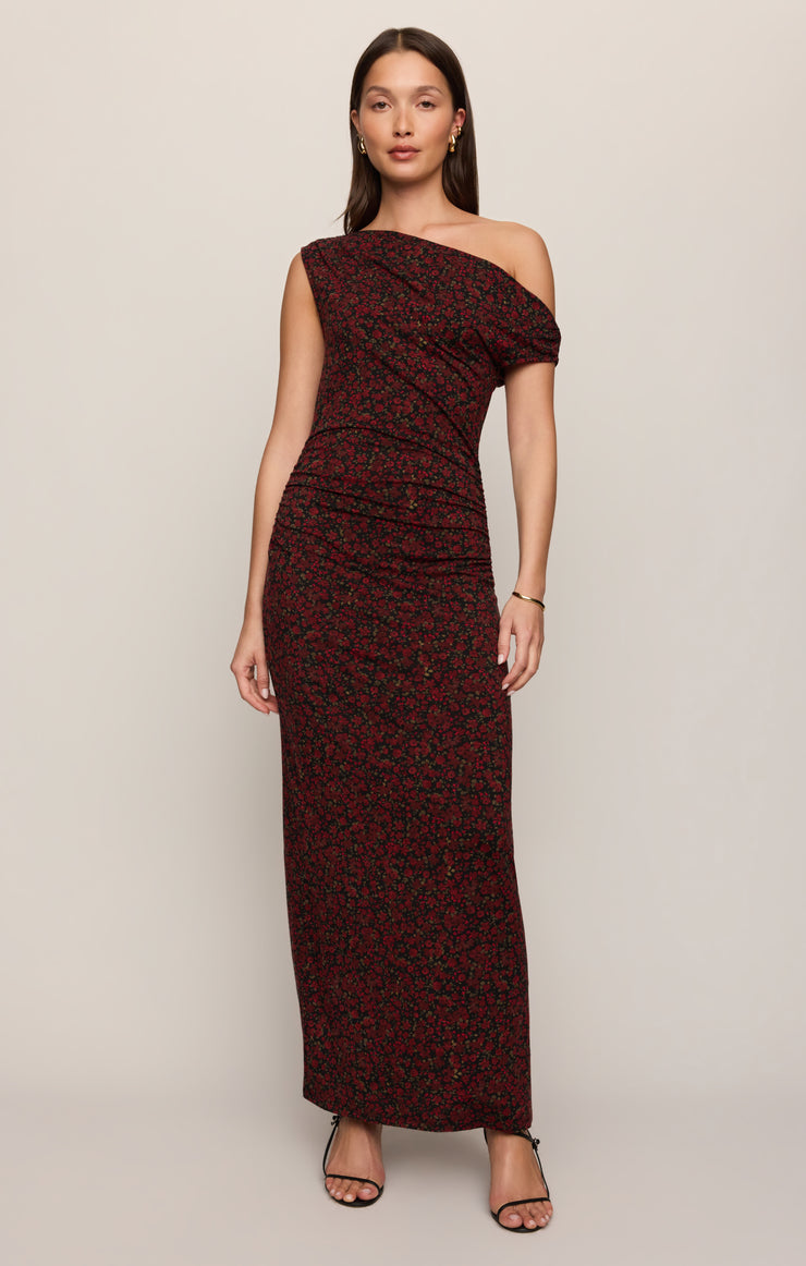 Dresses Fremont Dani Floral Maxi Dress Red Dahlia