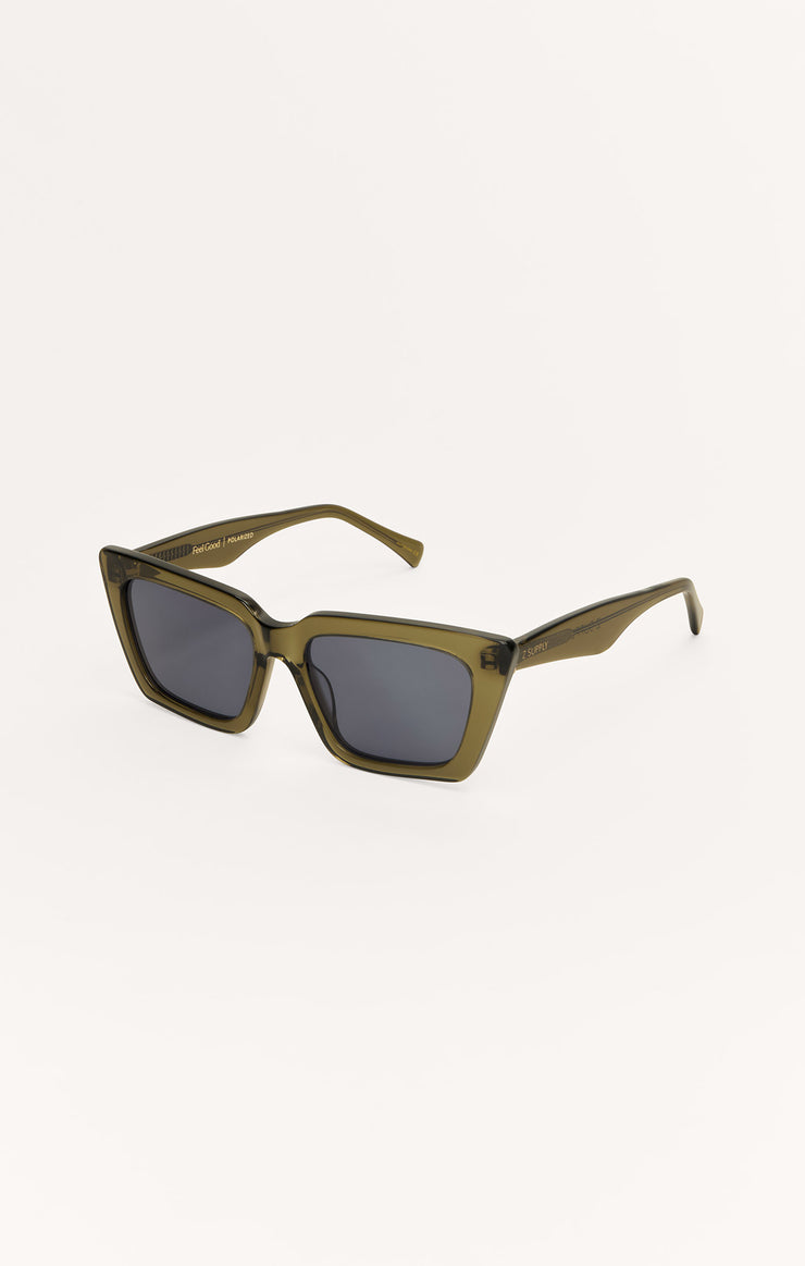 Accessories - Sunglasses Feel Good Polarized Sunglasses Moss - Grey