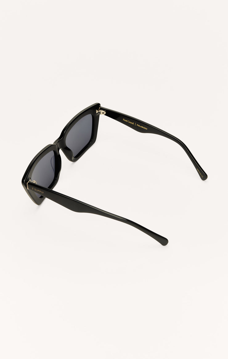 Accessories - Sunglasses Feel Good Polarized Sunglasses Polished Black - Grey
