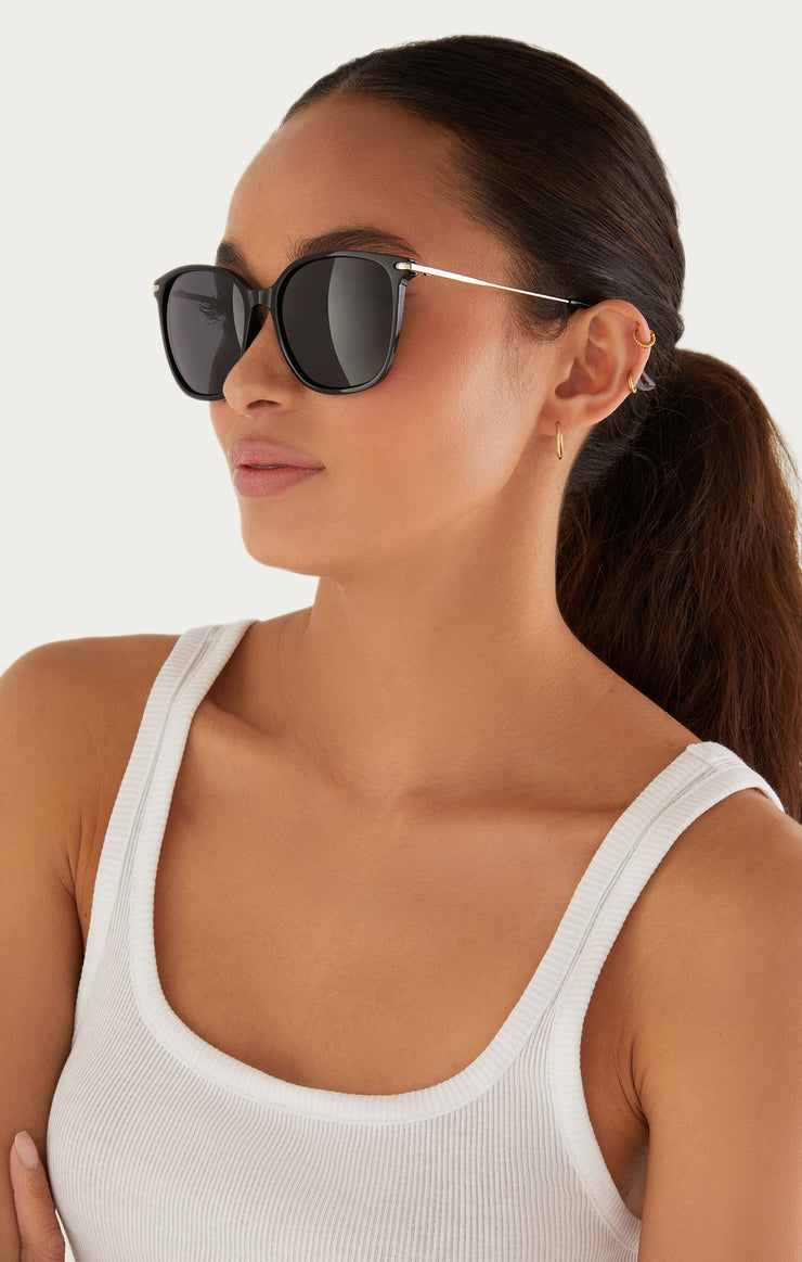 Accessories - Sunglasses Panache Sunglasses Polished Black - Grey