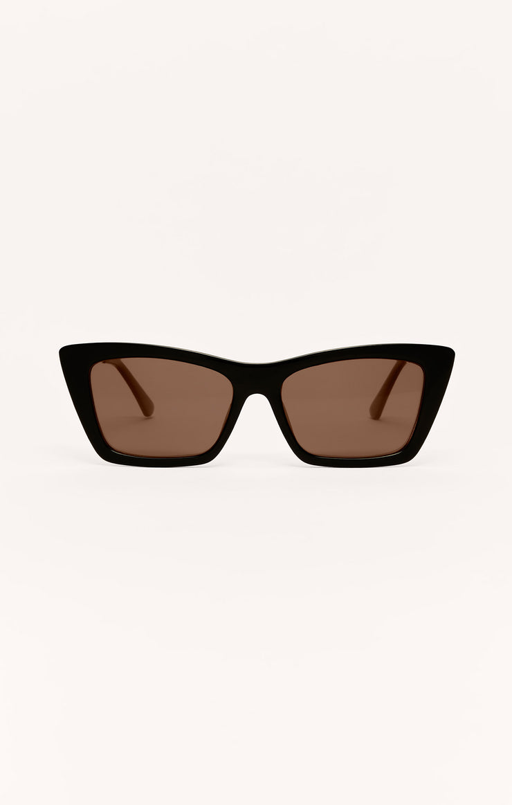 Accessories - Sunglasses Lookout Polarized Sunglasses Polished Black - Brown