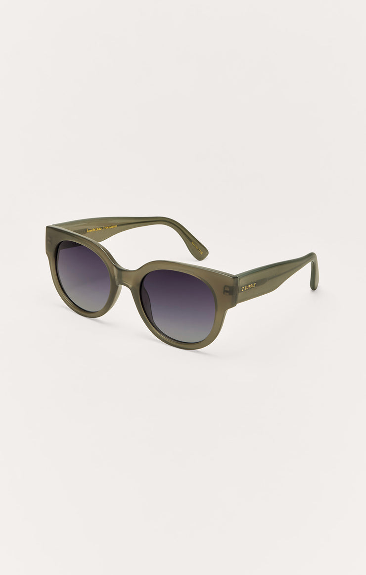 Accessories - Sunglasses Lunch Date Polarized Sunglasses Olive - Gradient