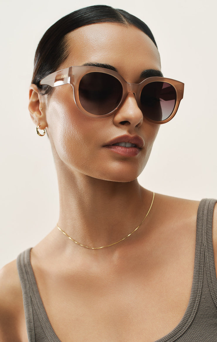 Accessories - Sunglasses Lunch Date Polarized Sunglasses Taupe - Gradient