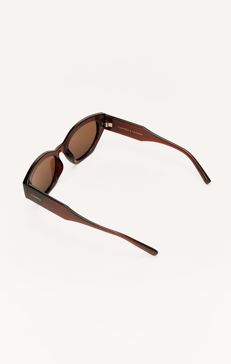 Accessories - Sunglasses Love Sick Polarized Sunglasses Chestnut - Brown