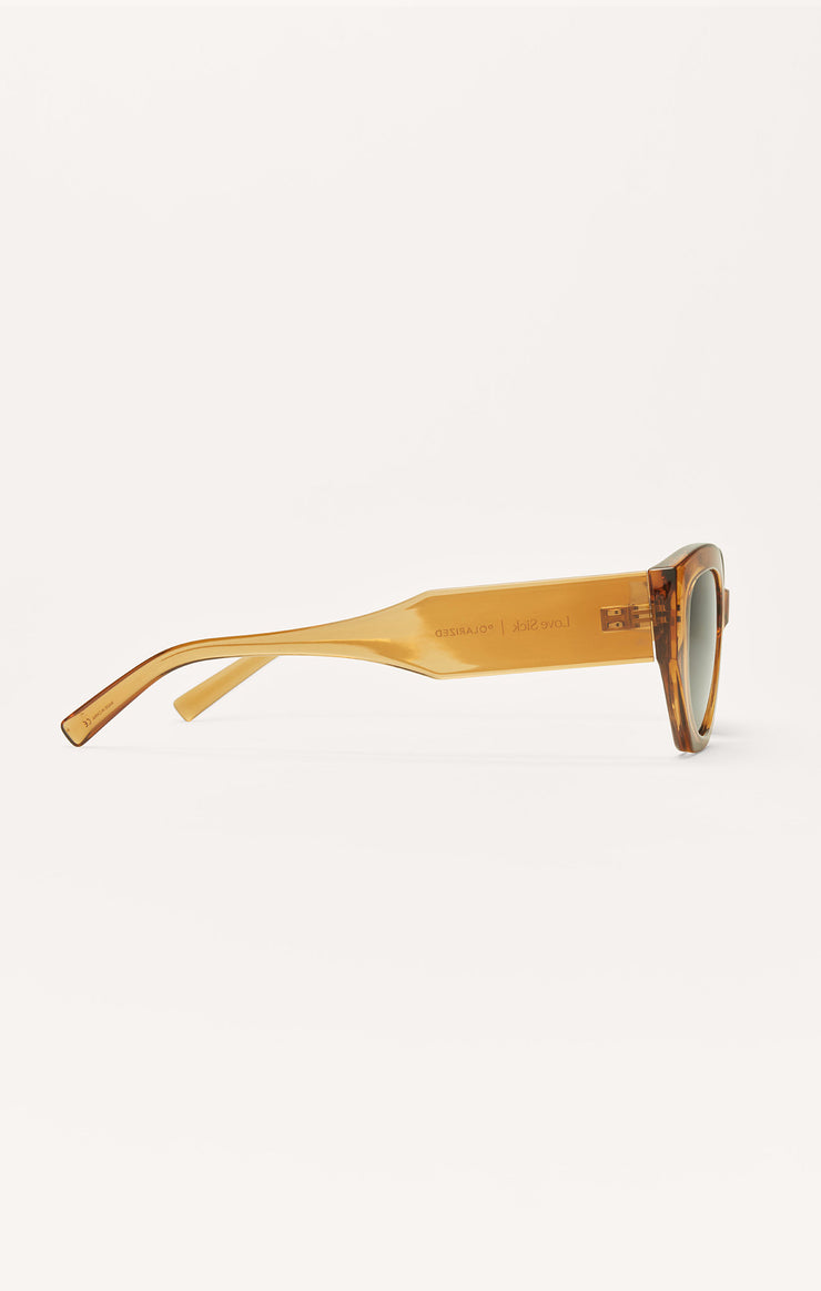 Accessories - Sunglasses Love Sick Polarized Sunglasses Gold - Grey