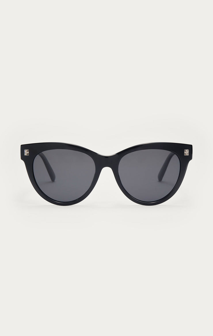Accessories - Sunglasses Bright Eyed Polarized Sunglasses Crystal Black - Grey