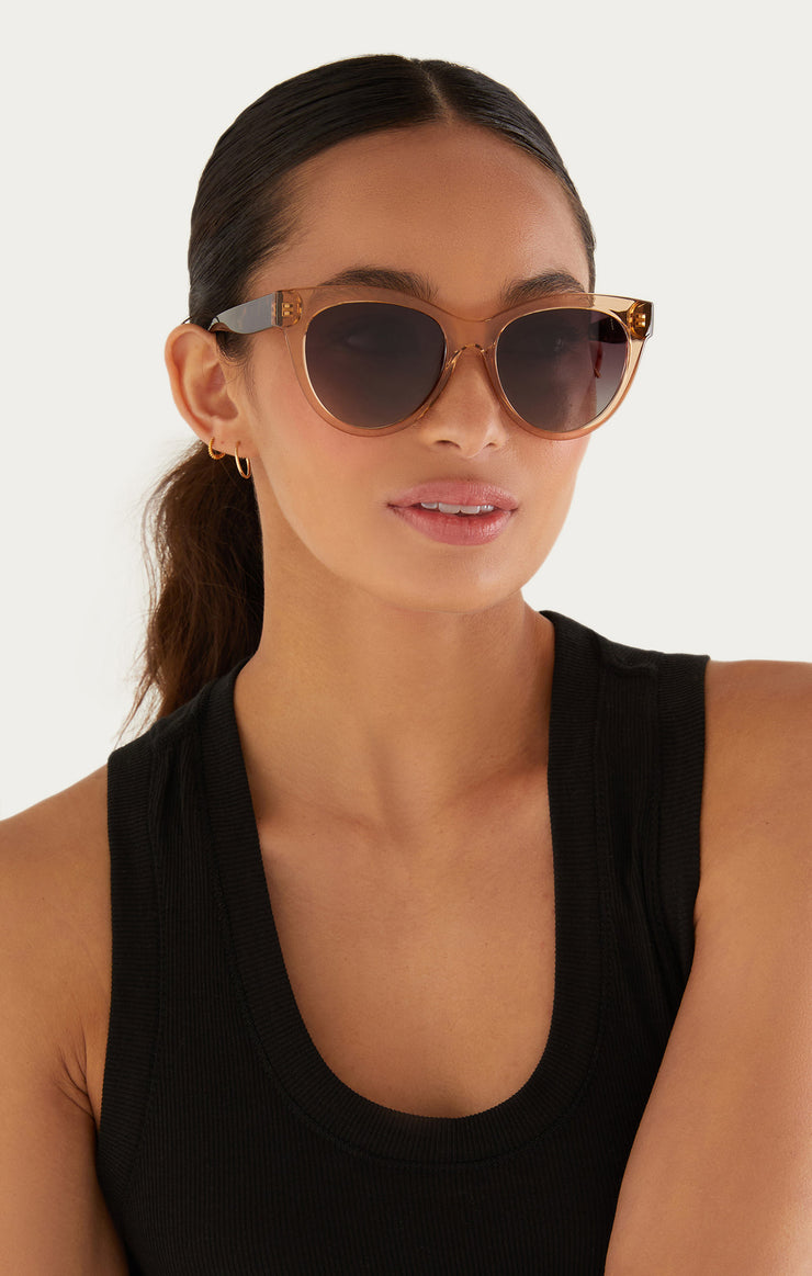 Accessories - Sunglasses Bright Eyed Polarized Sunglasses Champagne - Gradient