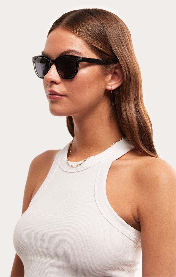 Accessories - Sunglasses Sun Seeker Sunglasses Polished Black - Grey