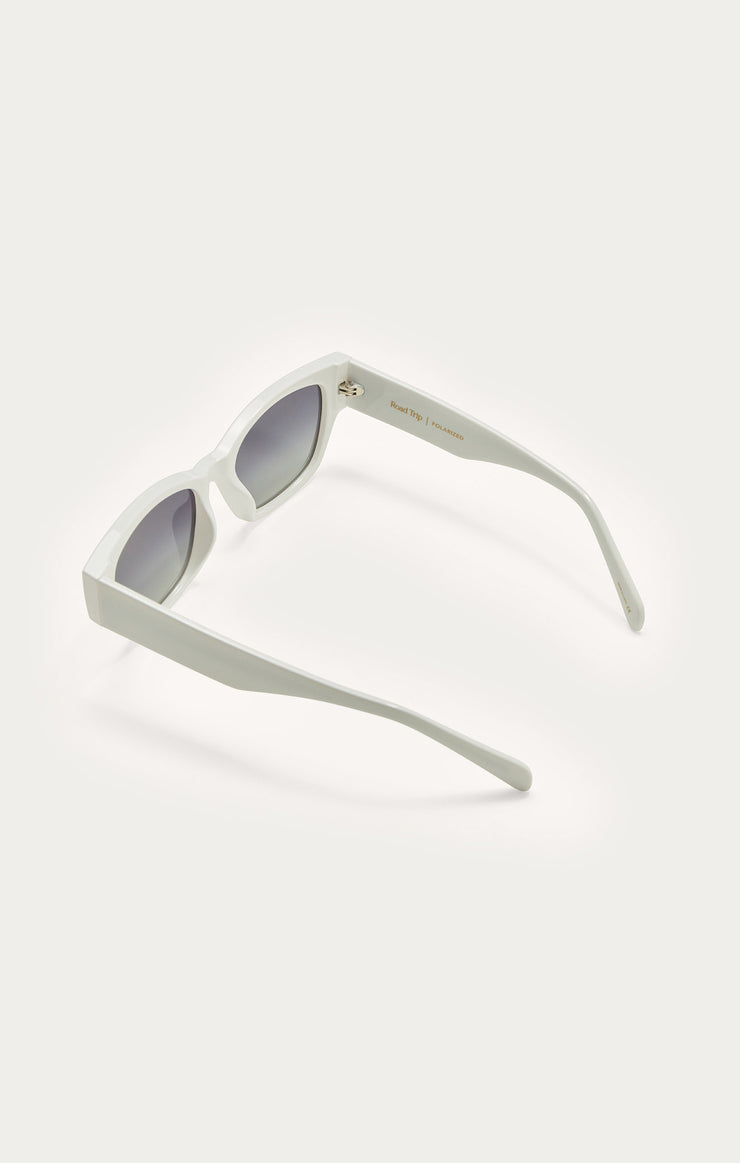 Accessories - Sunglasses Roadtrip Polarized Sunglasses White - Grey