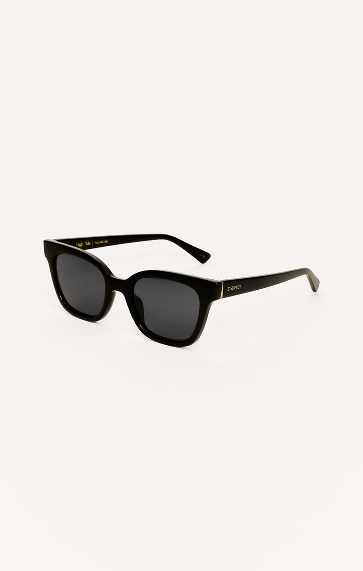 Accessories - Sunglasses High Tide Polarized Sunglasses Polished Black - Grey