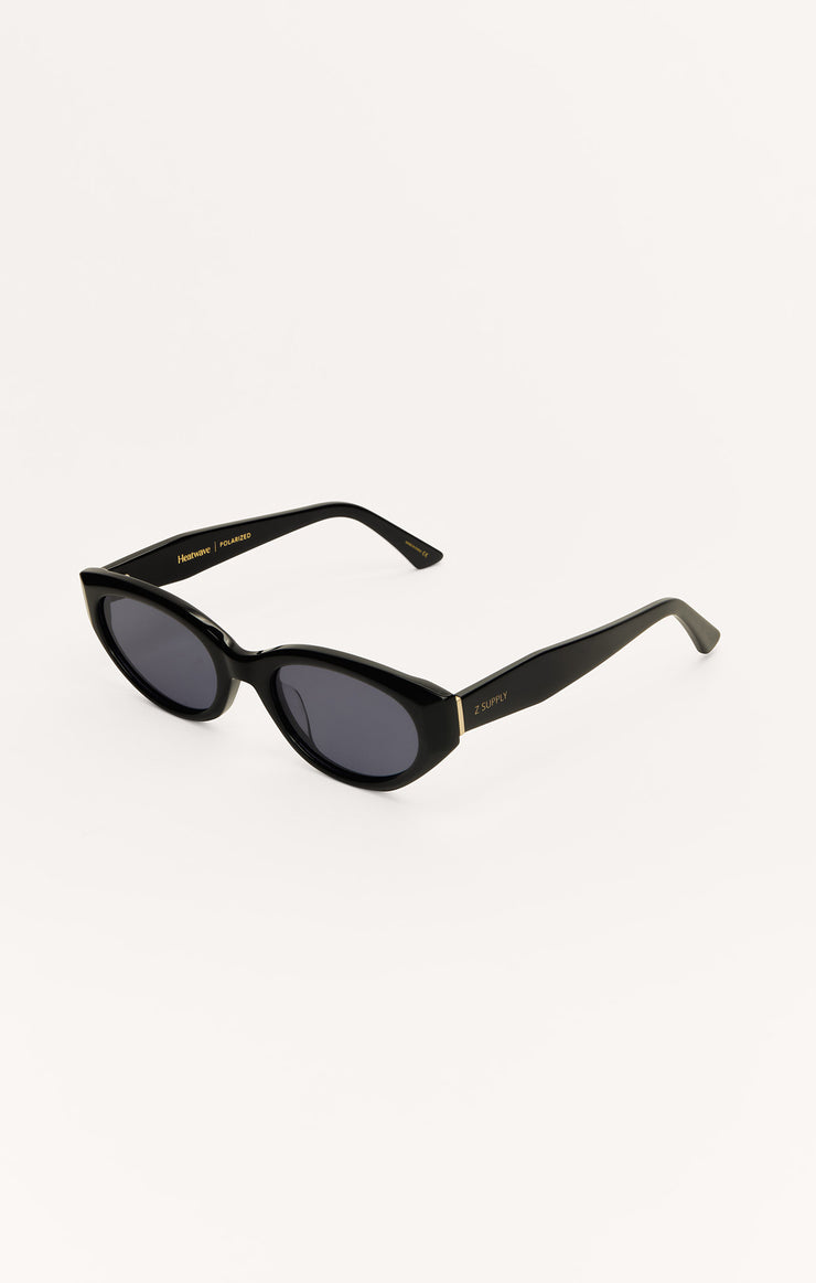 Accessories - Sunglasses Heatwave Polarized Sunglasses Polished Black - Grey