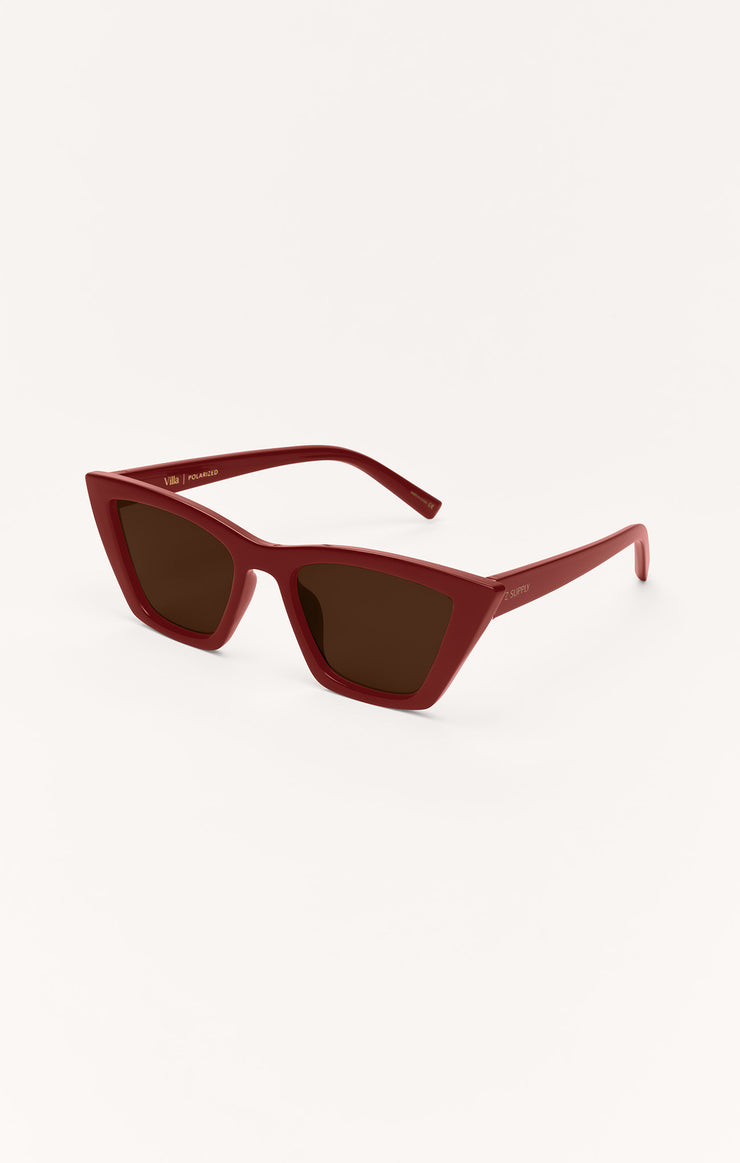 Accessories - Sunglasses Villa Polarized Sunglasses Merlot - Brown