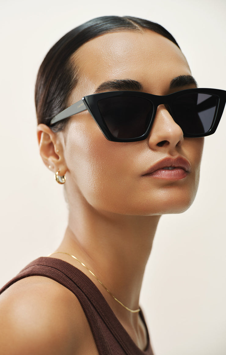 Accessories - Sunglasses Villa Polarized Sunglasses Polished Black - Grey