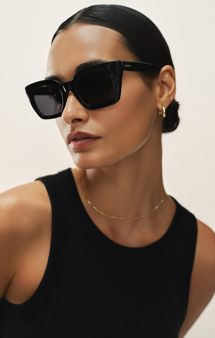 Accessories - Sunglasses Hideaway Polarized Sunglasses Polished Black - Grey