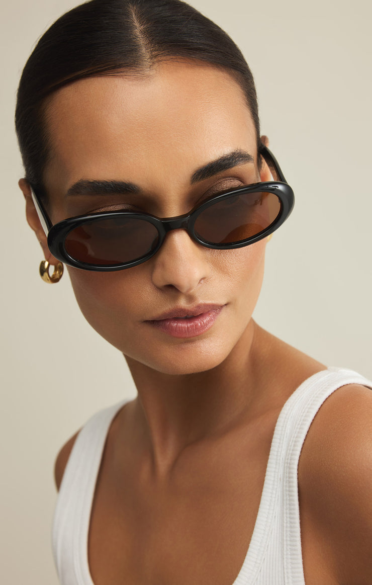 Accessories - Sunglasses Chateau Polarized Sunglasses Polished Black - Brown