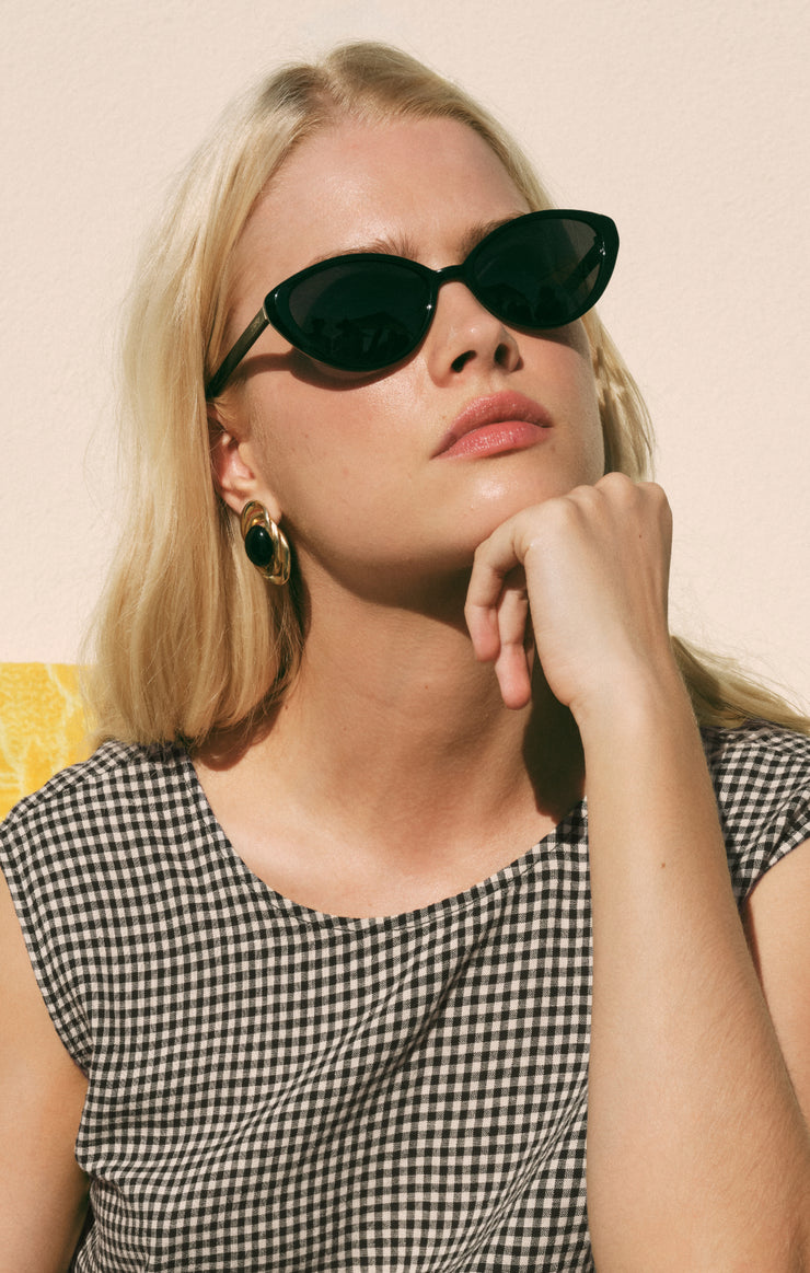 Accessories - Sunglasses Nouveau Polarized Sunglasses Polished Black - Grey