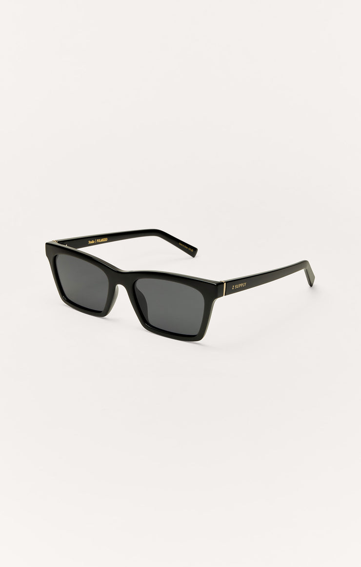 Accessories - Sunglasses Studio Polarized Sunglasses Polished Black - Grey