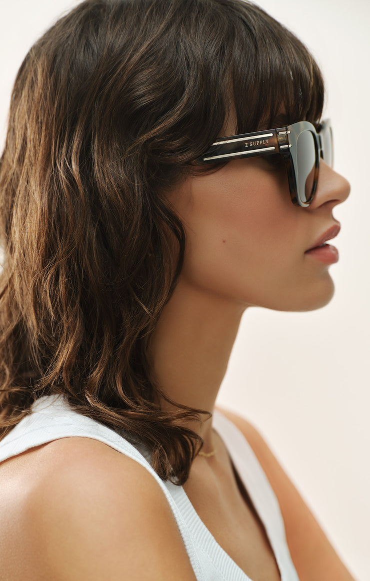 Accessories - Sunglasses Front Row Polarized Sunglasses Brown Tortoise - Brown