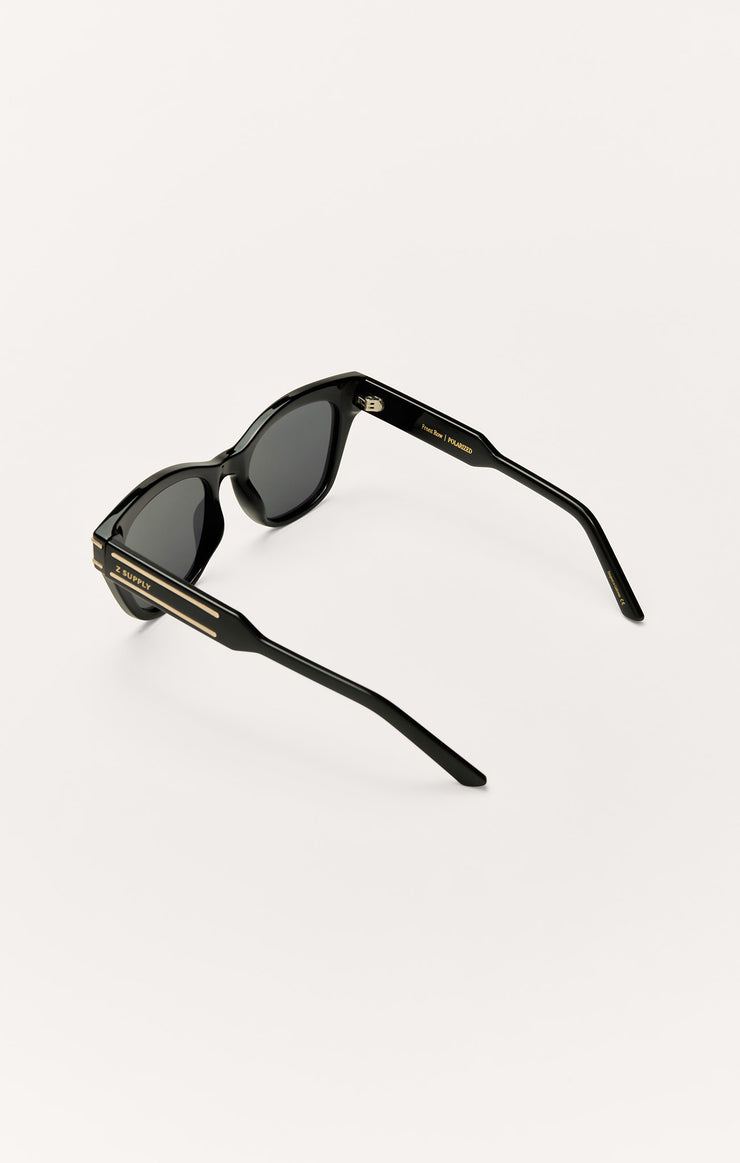 Accessories - Sunglasses Front Row Polarized Sunglasses Polished Black - Grey