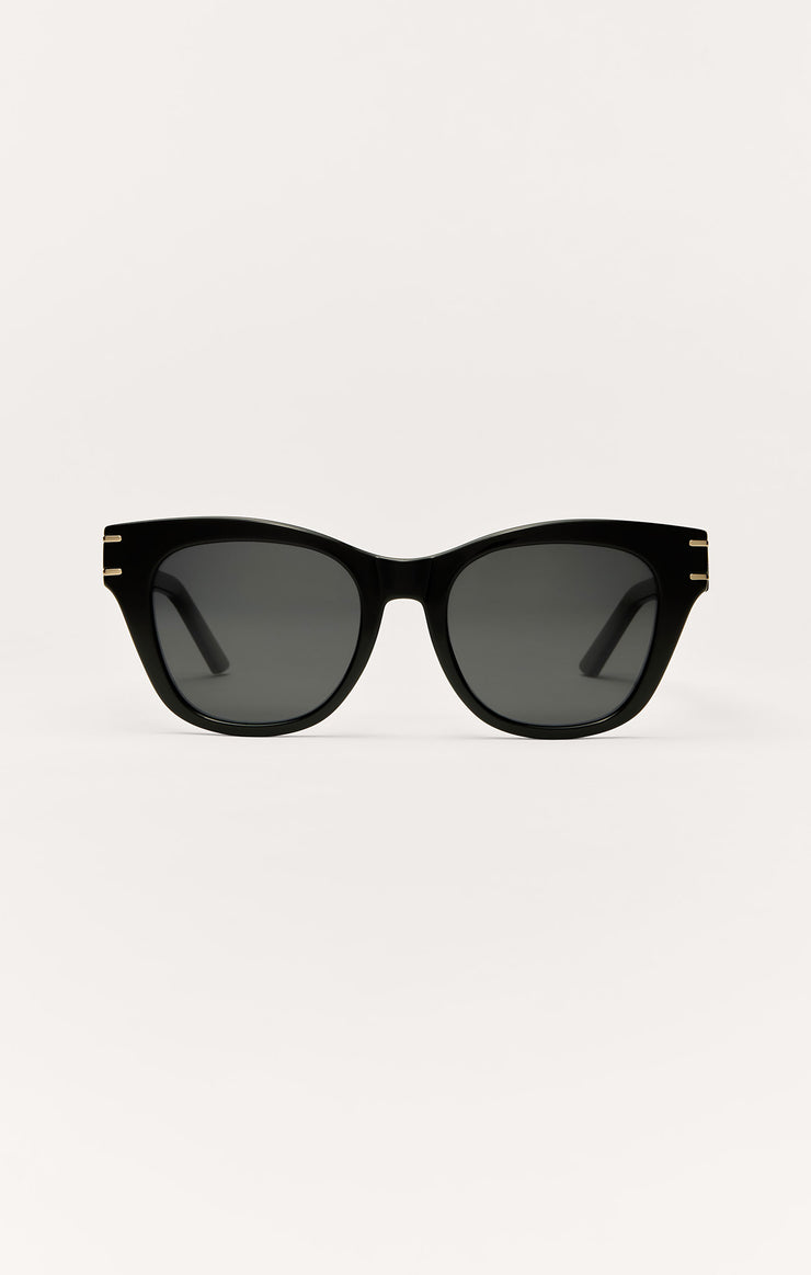 Accessories - Sunglasses Front Row Polarized Sunglasses Polished Black - Grey