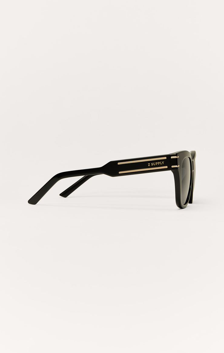 Accessories - Sunglasses Front Row Polarized Sunglasses Polished Black - Grey