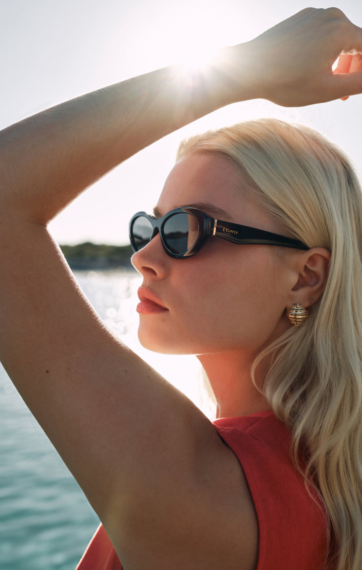 Accessories - Sunglasses Backstage Polarized Sunglasses Polished Black - Grey