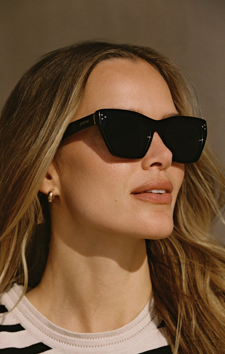 Accessories - Sunglasses Park Ave Polarized Sunglasses Polished Black - Grey
