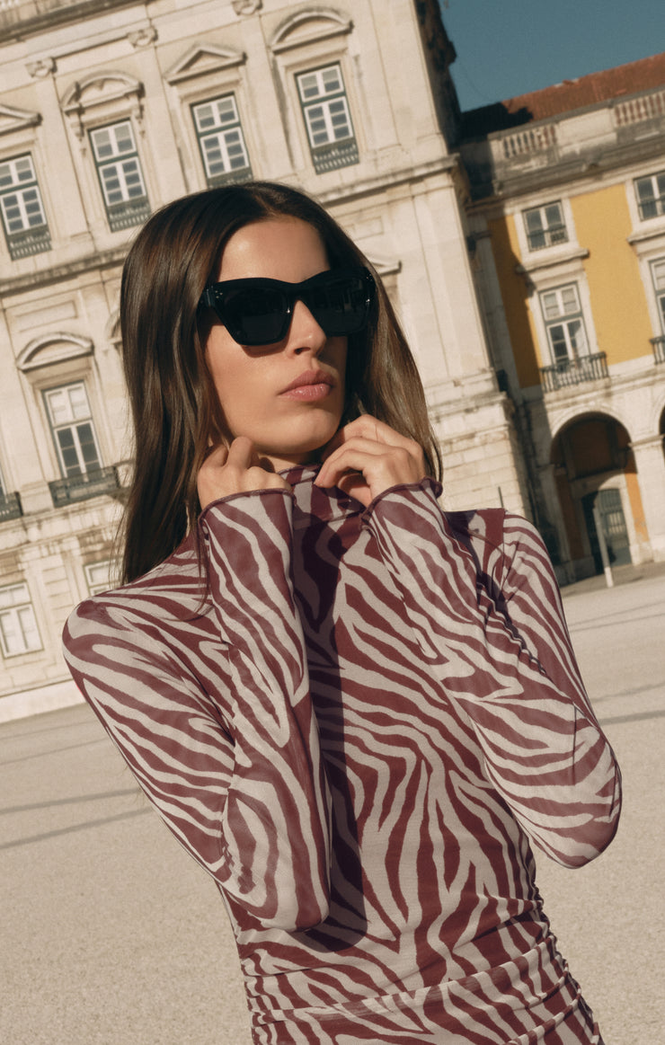 Accessories - Sunglasses Park Ave Polarized Sunglasses Polished Black - Grey