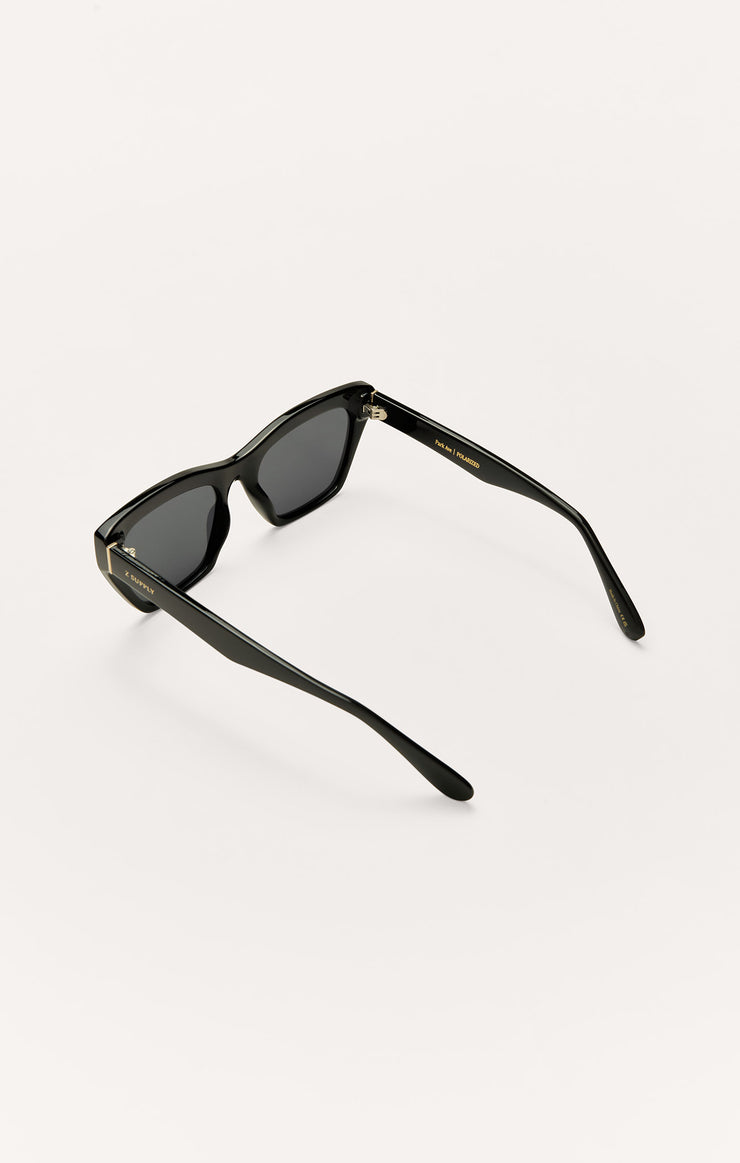 Accessories - Sunglasses Park Ave Polarized Sunglasses Polished Black - Grey