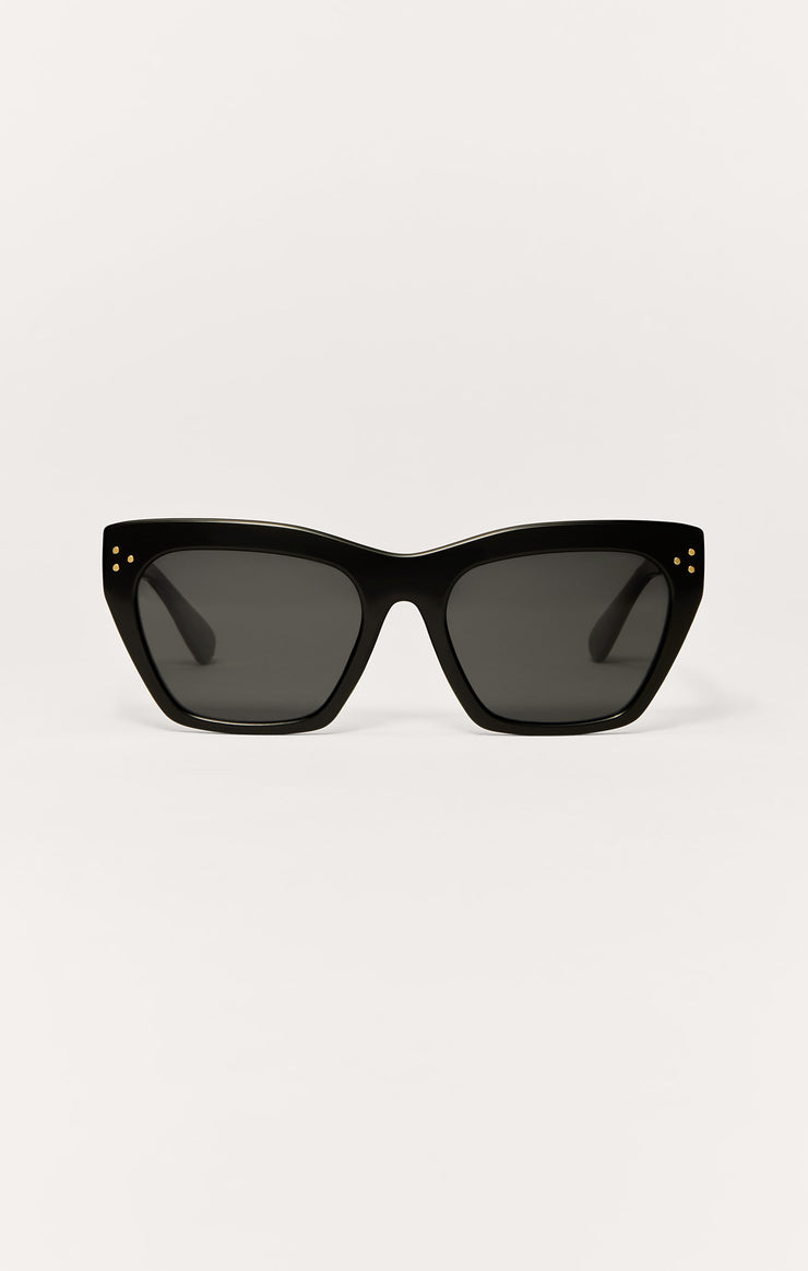 Accessories - Sunglasses Park Ave Polarized Sunglasses Polished Black - Grey