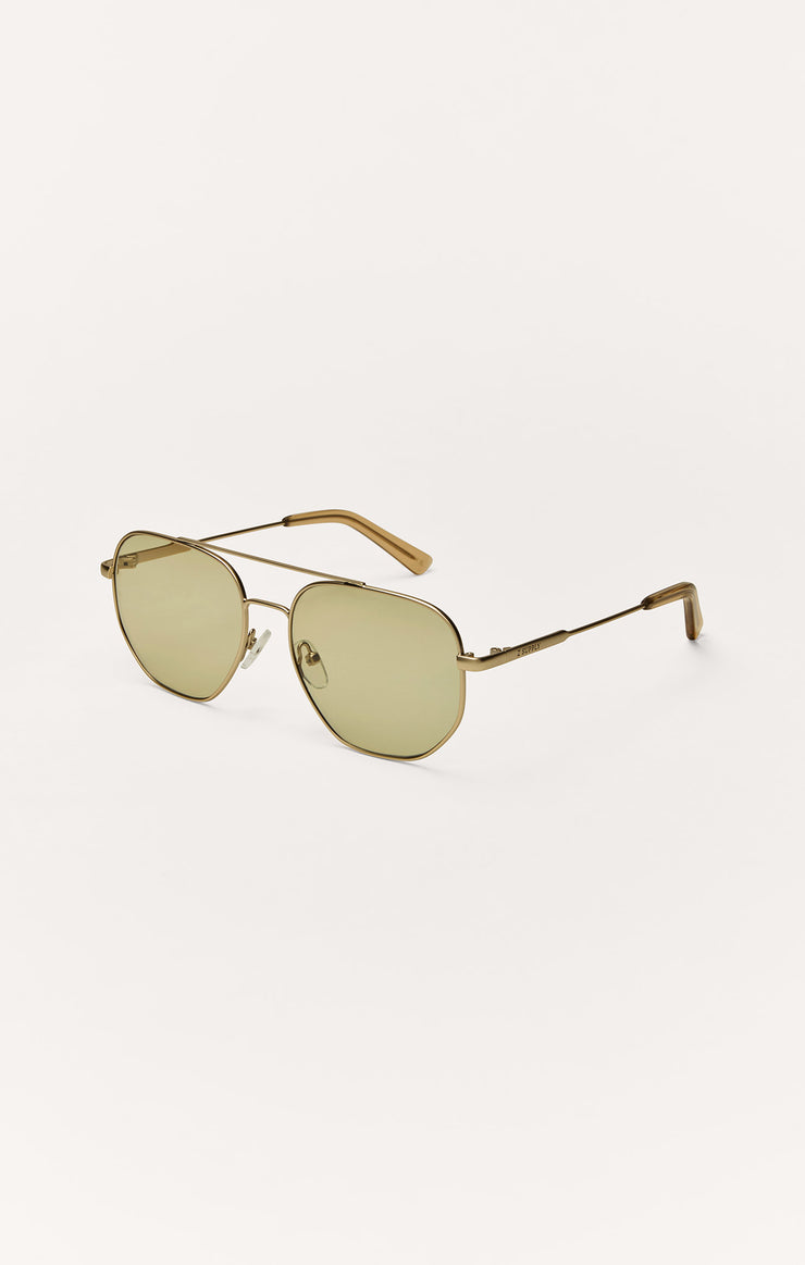 Accessories - Sunglasses Highway Polarized Sunglasses Satin Gold - Khaki
