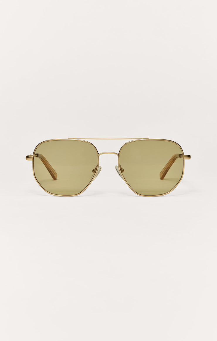Accessories - Sunglasses Highway Polarized Sunglasses Satin Gold - Khaki
