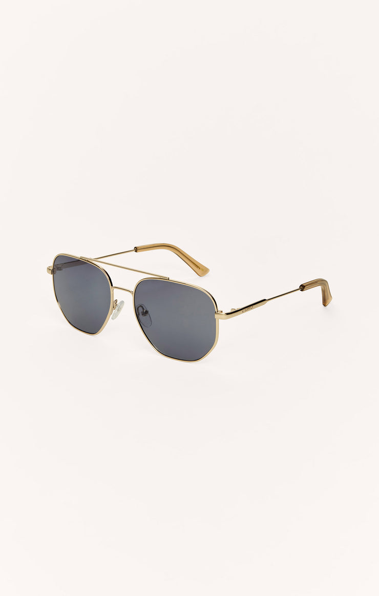 Accessories - Sunglasses Highway Polarized Sunglasses Gold - Grey