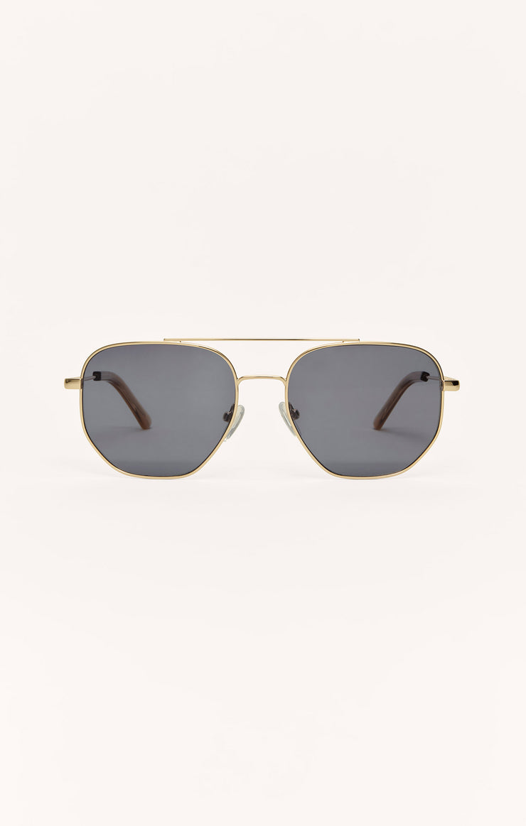 Accessories - Sunglasses Highway Polarized Sunglasses Gold - Grey